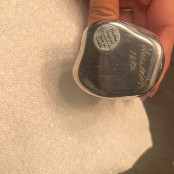 Signed Hoselton Aluminum Metal Owl Figurine Sculpture #1692 Paperweight - Picture 4 of 4